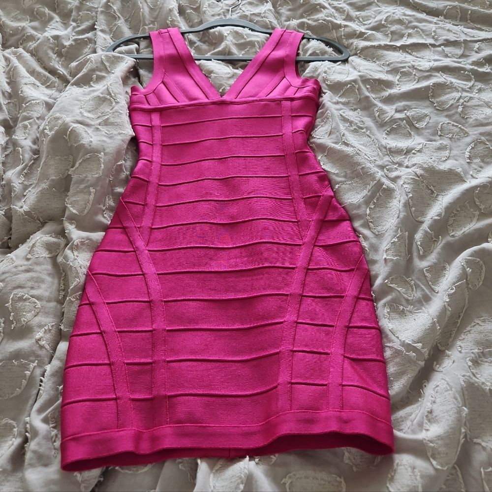 Flirty Pink Bandage Dress